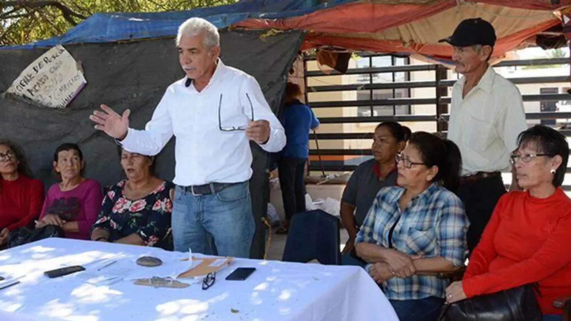 golfeños manifestantes